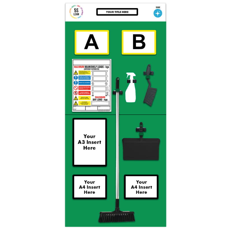 Modulean® Double Aisle Marker Rack End Board 2, Cleaning